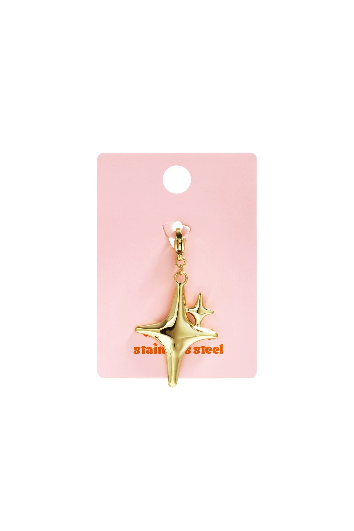 Bijou breloque étoile brillante lettre DIY