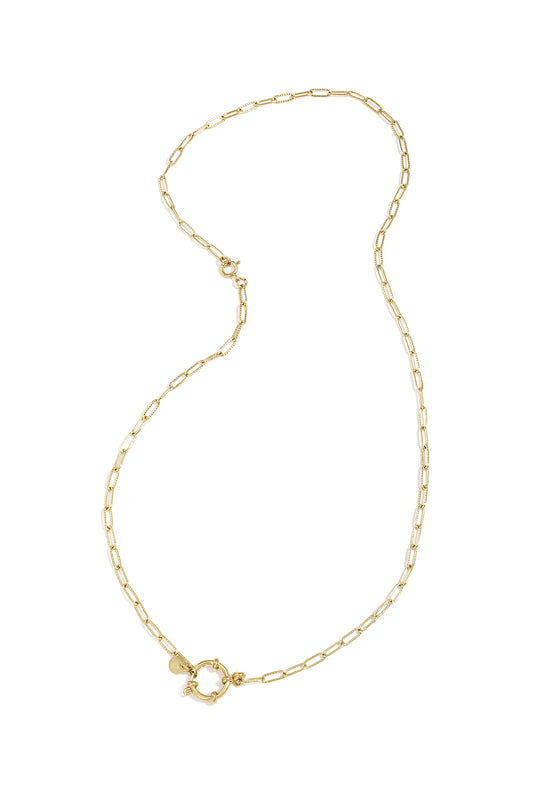 Collier et bracelet 2 en 1 à maillons ovales