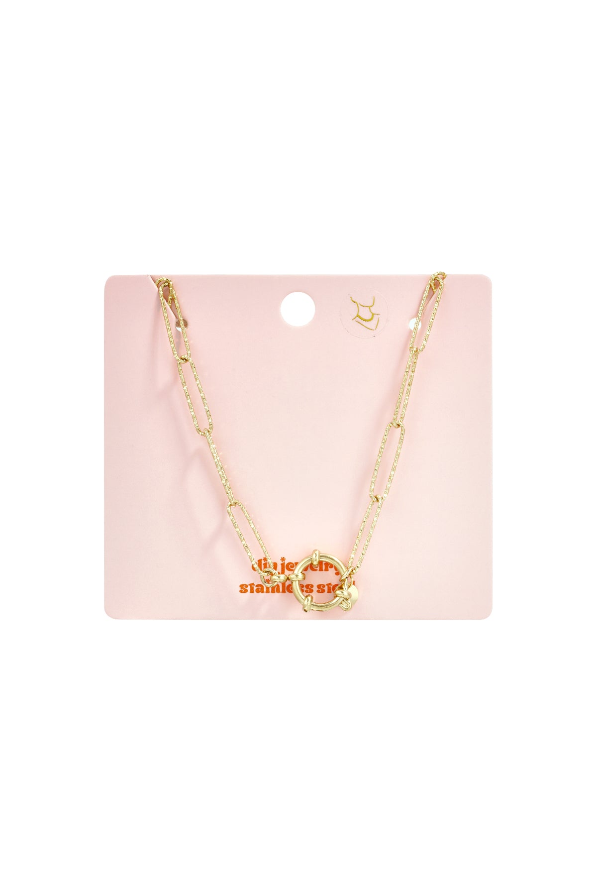 Collier et bracelet 2 en 1 avec maillons texturés