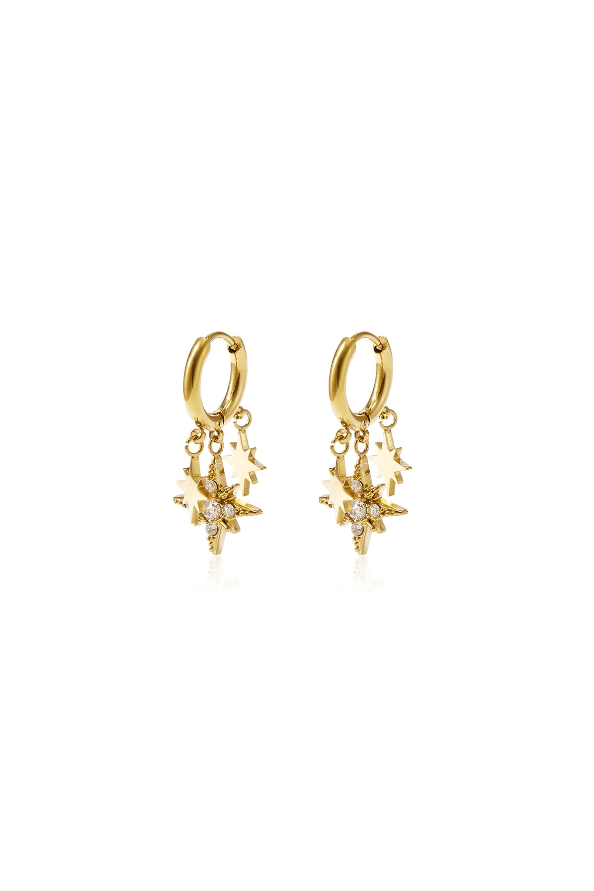 Boucles d'oreilles pendantes en acier inoxydable, forme géométrique, collection simple pour le quotidien, bijoux pour femmes