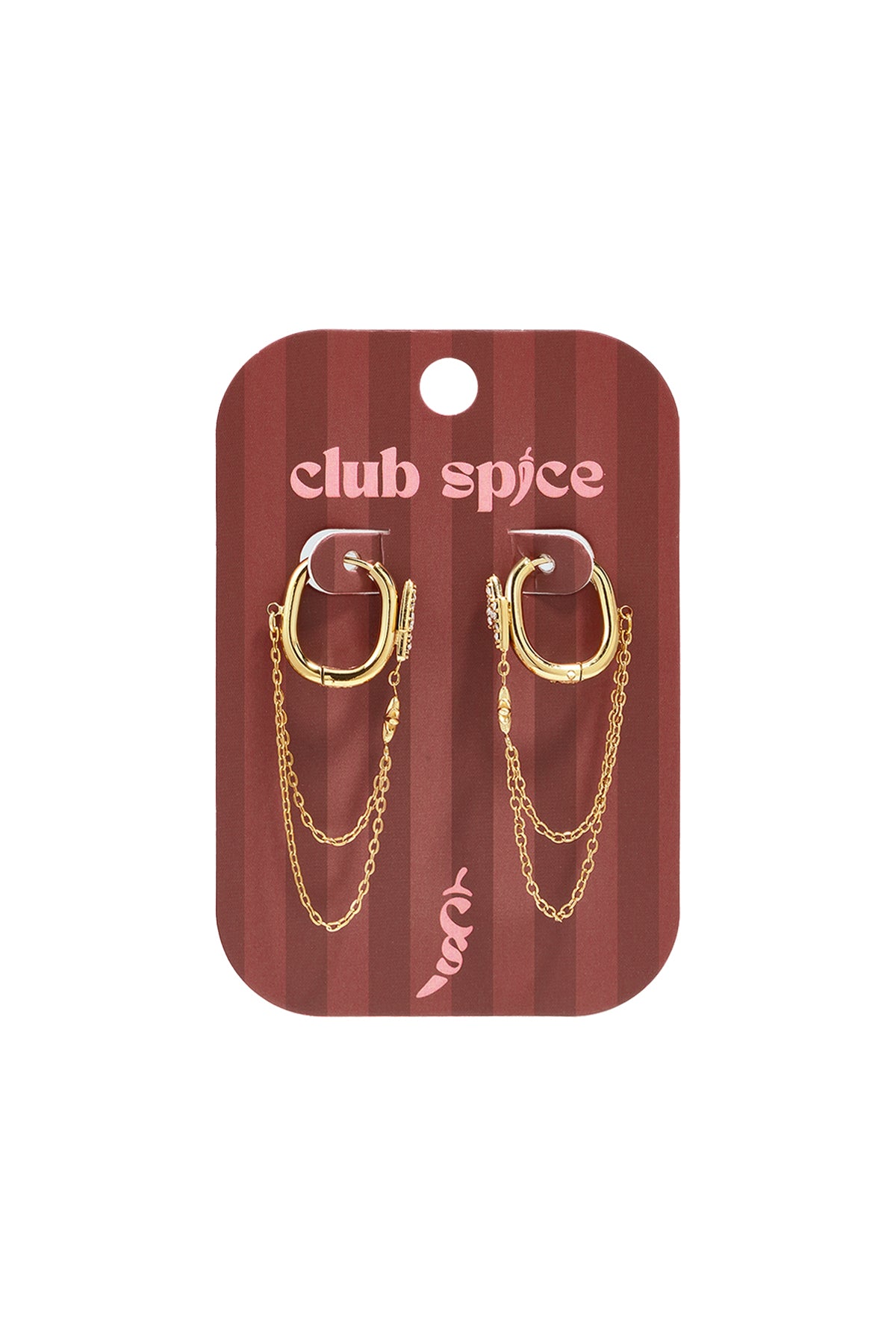 Boucles d'oreilles pendantes en acier inoxydable, chaîne, collection Simple Daily Simple, bijoux pour femmes