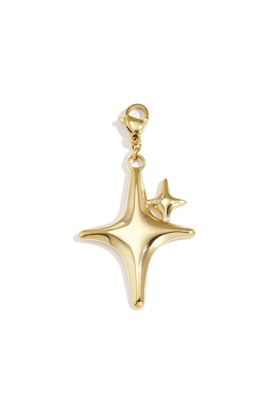 Bijou breloque étoile brillante lettre DIY