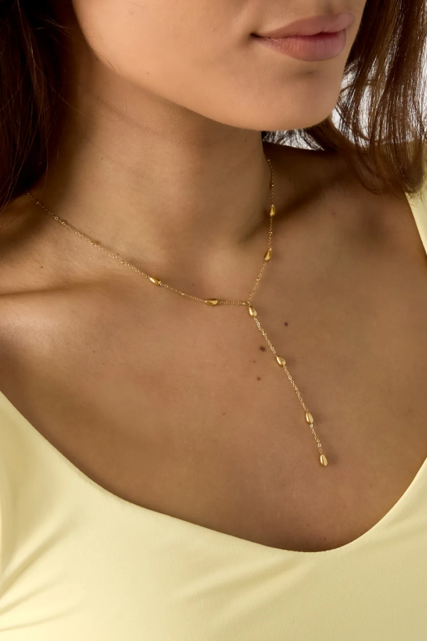 Collier Ras-du-Cou Strass Doré